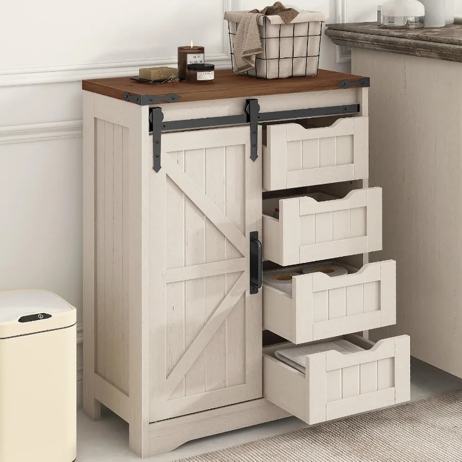 Storage & Organization - Szafka łazienkowa w stylu rustykalnym, idealna