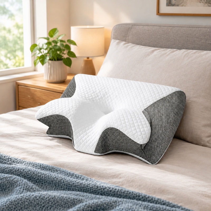 Memory Foam Orthopedic Pillow Neck Pain - Oddychająca, ortopedyczna poduszka do spania z