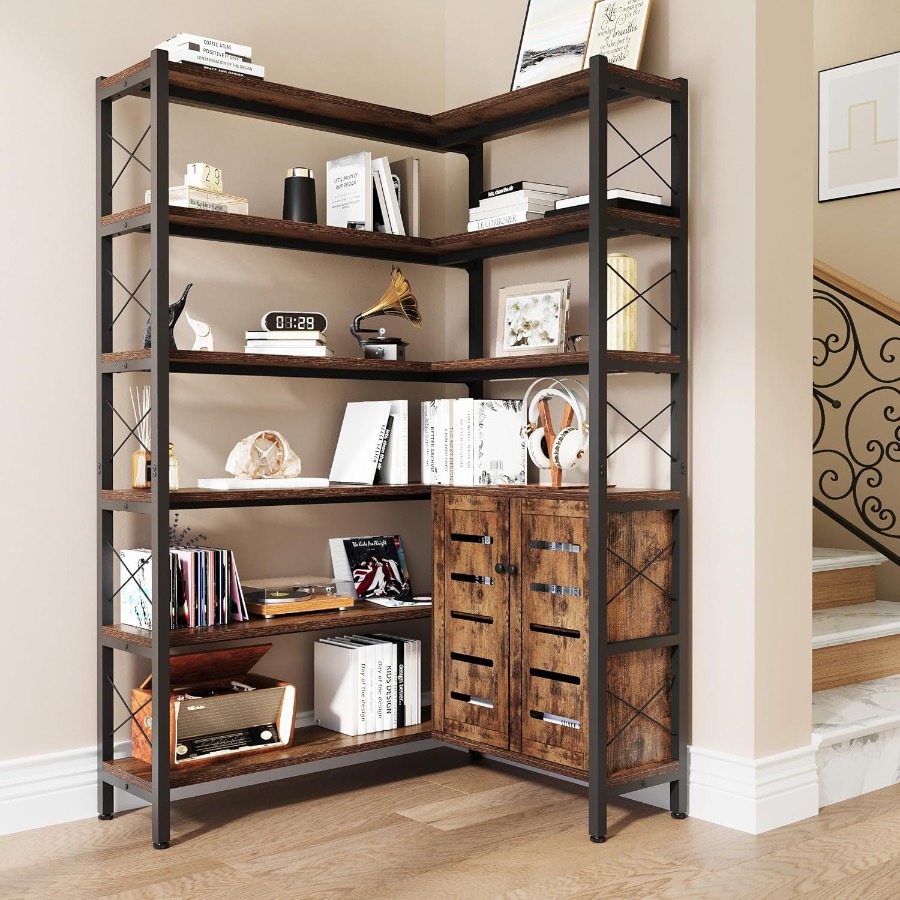 6-półkowa narożna biblioteczka – Storage & Organization recenzja i cena