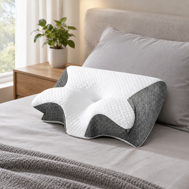Oddychająca, ortopedyczna podu – Memory Foam Orthopedic Pillow Neck Pain recenzja i cena