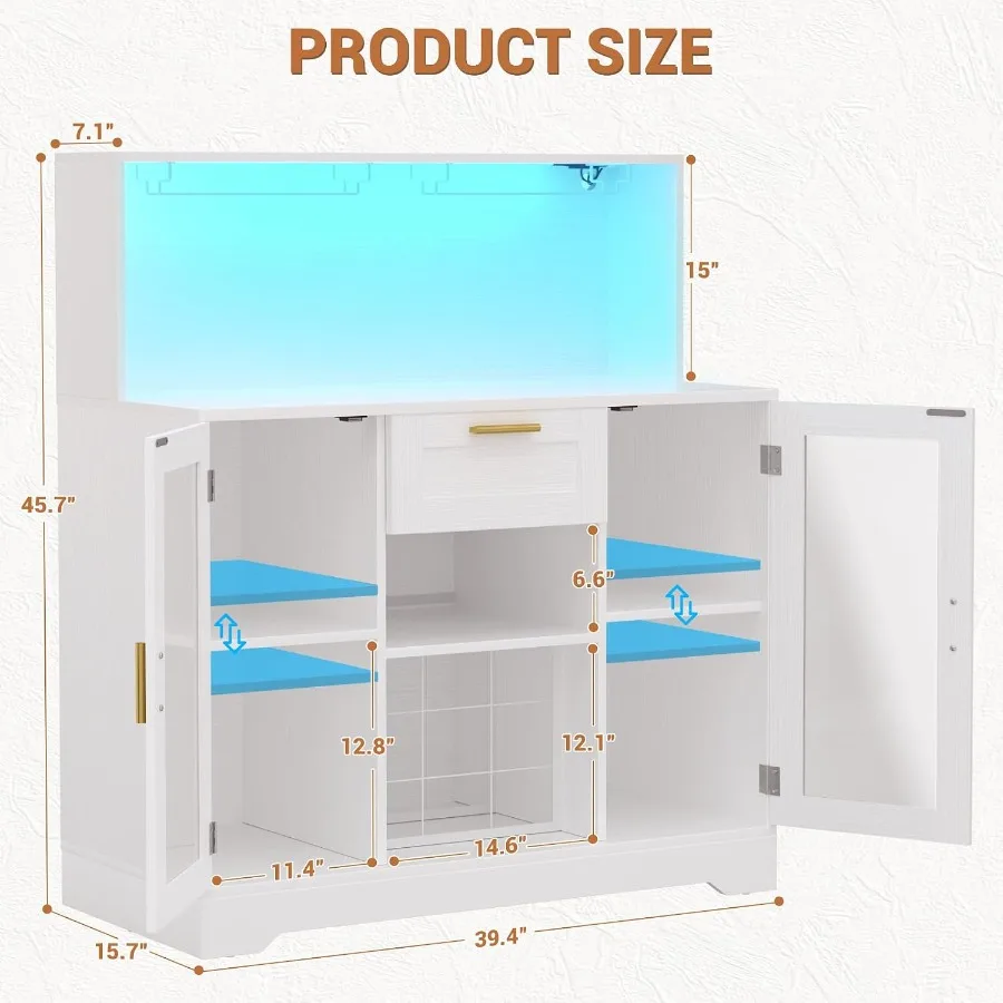 Szafka do kawiarni z oświetlen – Storage & Organization recenzja i cena