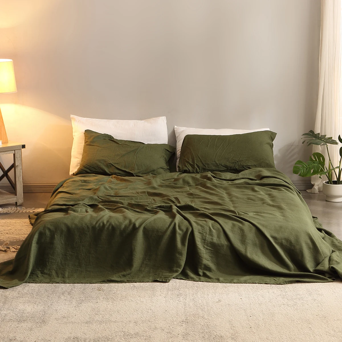 Zestaw pościeli 4 szt. 100% cz – Fitted Bed Sheets Deep Pocket recenzja i cena