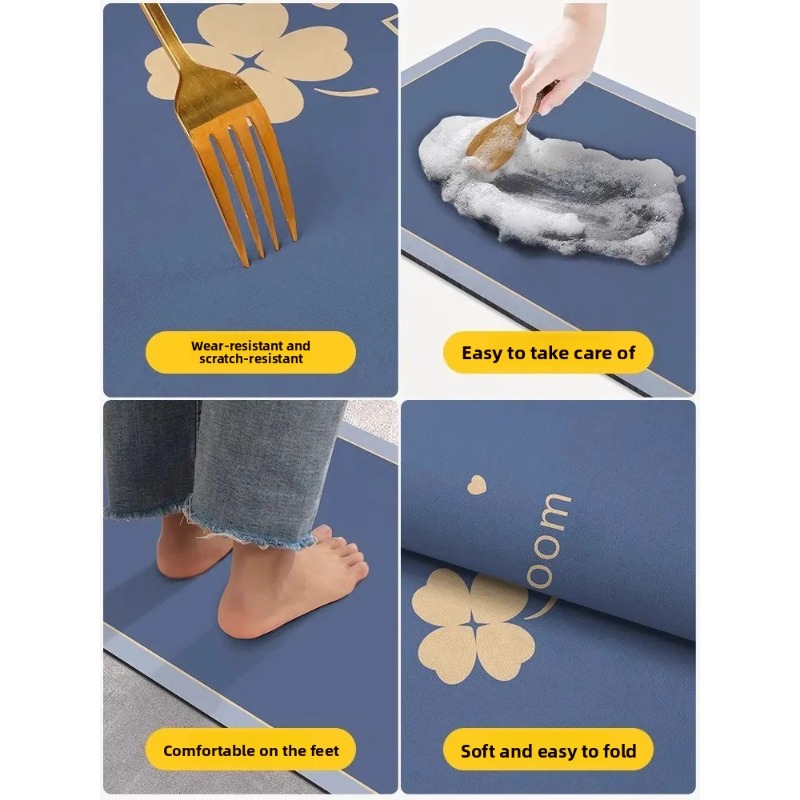 Mata diatomitowa do łazienki,  – Quick Dry Diatomite Bath Mat recenzja i cena
