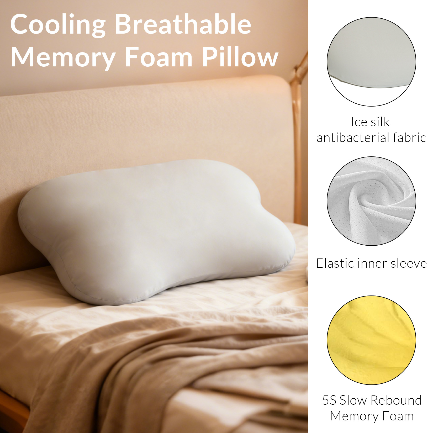 Poduszka ortopedyczna do podpa – Memory Foam Orthopedic Pillow Neck Pain recenzja i cena